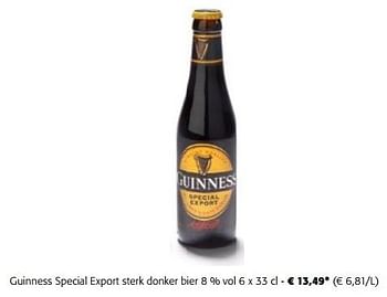 Promoties Guinness special export sterk donker bier - Guinness - Geldig van 20/09/2023 tot 01/10/2023 bij Colruyt