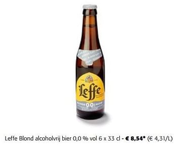 Promoties Leffe blond alcoholvrij bier - Leffe - Geldig van 20/09/2023 tot 01/10/2023 bij Colruyt