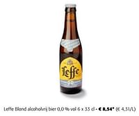 Leffe blond alcoholvrij bier-Leffe
