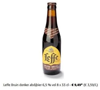 Promoties Leffe bruin donker abdijbier - Leffe - Geldig van 20/09/2023 tot 01/10/2023 bij Colruyt