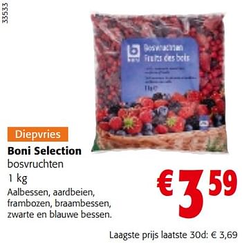 Promoties Boni selection bosvruchten - Boni - Geldig van 20/09/2023 tot 01/10/2023 bij Colruyt
