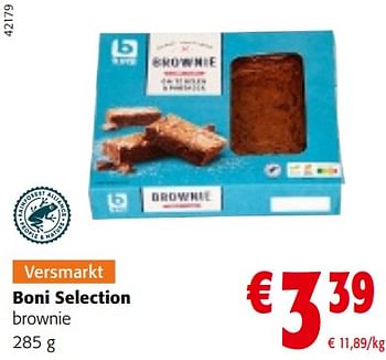 Promoties Boni selection brownie - Boni - Geldig van 20/09/2023 tot 01/10/2023 bij Colruyt
