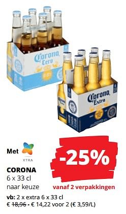 Promoties Corona extra - Corona - Geldig van 21/09/2023 tot 04/10/2023 bij Spar (Colruytgroup)