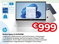 Promoties Hp pavilion laptop 15-eg2000nb - HP - Geldig van 20/08/2023 tot 30/09/2023 bij Exellent