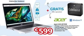 Promotions Acer aspire 3 a315-24p-r5gk - Acer - Valide de 20/08/2023 à 30/09/2023 chez Exellent