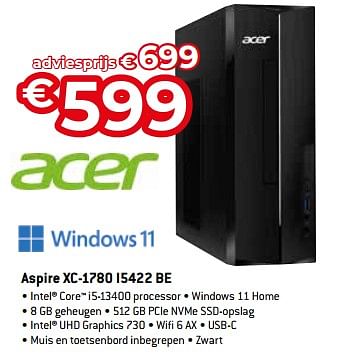 Promoties Acer aspire xc-1780 i5422 be - Acer - Geldig van 20/08/2023 tot 30/09/2023 bij Exellent