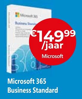 Promoties Microsoft 365 business standard - Microsoft - Geldig van 20/08/2023 tot 30/09/2023 bij Exellent