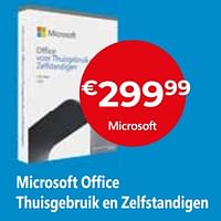 Promoties Microsoft office thuisgebruik en zelfstandigen - Microsoft - Geldig van 20/08/2023 tot 30/09/2023 bij Exellent