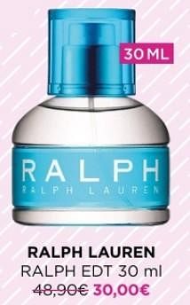Promotions Ralph lauren ralph edt - Ralph Lauren - Valide de 18/09/2023 à 22/10/2023 chez ICI PARIS XL