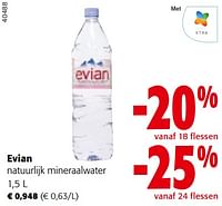 Evian natuurlijk mineraalwater-Evian