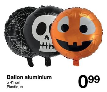 Promotions Ballon aluminium - Produit maison - Zeeman  - Valide de 23/09/2023 à 29/09/2023 chez Zeeman