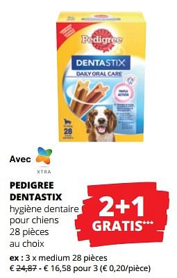 Promotions Pedigree dentastix hygiène dentaire pour chiens medium - Pedigree - Valide de 21/09/2023 à 04/10/2023 chez Spar (Colruytgroup)