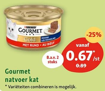 Promoties Gourmet natvoer kat - Purina - Geldig van 25/09/2023 tot 30/09/2023 bij Maxi Zoo