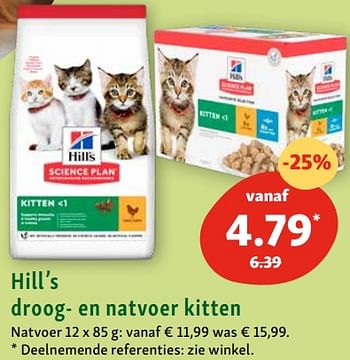 Promoties Hill’s droog- en natvoer kitten - Hill's - Geldig van 25/09/2023 tot 30/09/2023 bij Maxi Zoo