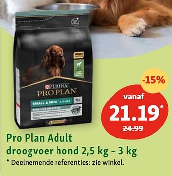 Promoties Pro plan adult droogvoer hond - Purina - Geldig van 25/09/2023 tot 30/09/2023 bij Maxi Zoo
