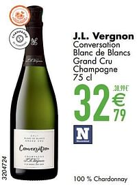 J.l. vergnon conversation blanc de blancs grand cru champagne-Champagne