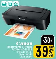 Promoties Canon imprimante - printer pixma mg2555s - Canon - Geldig van 26/09/2023 tot 09/10/2023 bij Cora