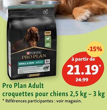 Promotions Pro plan adult croquettes pour chiens - Purina - Valide de 25/09/2023 à 30/09/2023 chez Maxi Zoo
