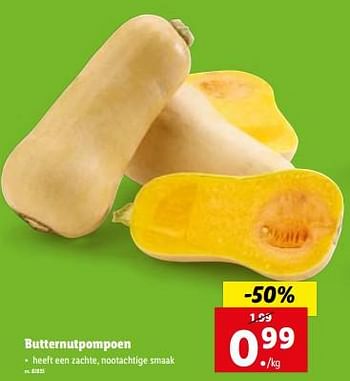 Promoties Butternutpompoen - Huismerk - Lidl - Geldig van 27/09/2023 tot 03/10/2023 bij Lidl