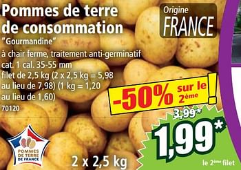 Promotions Pommes de terre de consommation - Produit Maison - Norma - Valide de 27/09/2023 à 03/10/2023 chez Norma
