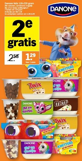 Promotions Danone kids af en toetje vanilleyoghurt - Danone - Valide de 25/09/2023 à 01/10/2023 chez Albert Heijn