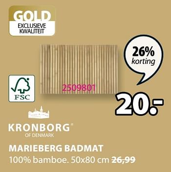 Promoties Marieberg badmat - Kronborg - Geldig van 25/09/2023 tot 15/10/2023 bij Jysk