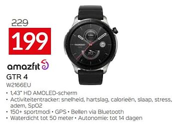 Promoties Amazfit gtr 4 w2166eu - Amazfit - Geldig van 20/08/2023 tot 30/09/2023 bij Selexion