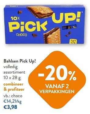 Promoties Bahlsen pick up! choco - Bahlsen - Geldig van 20/09/2023 tot 03/10/2023 bij OKay