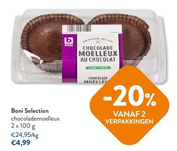 Promoties Boni selection chocolademoelleux - Boni - Geldig van 20/09/2023 tot 03/10/2023 bij OKay