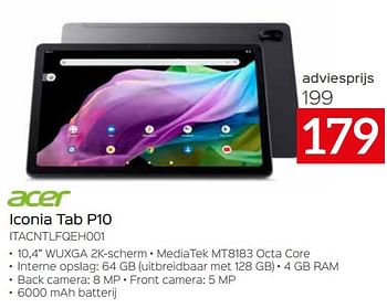 Promotions Acer iconia tab p10 itacntlfqeh001 - Acer - Valide de 20/08/2023 à 30/09/2023 chez Selexion