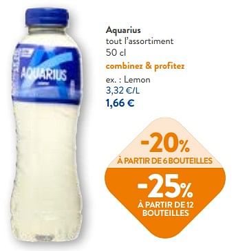 Promotions Aquarius lemon - Aquarius - Valide de 20/09/2023 à 03/10/2023 chez OKay