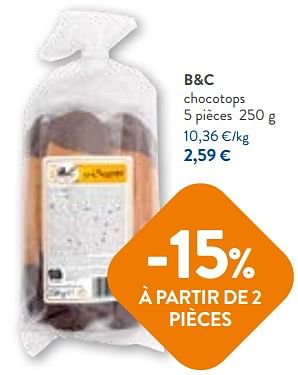 Promotions B+c chocotops - B&C - Valide de 20/09/2023 à 03/10/2023 chez OKay