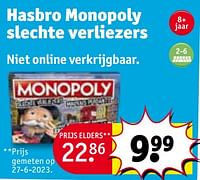 Hasbro monopoly slechte verliezers-Hasbro