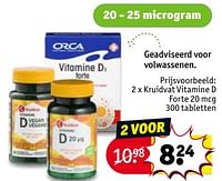 Kruidvat vitamine d forte 20 mcg-Huismerk - Kruidvat