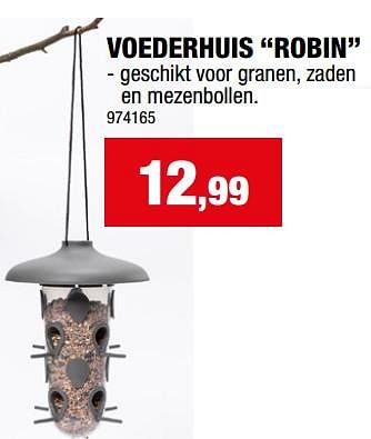 Promoties Voederhuis robin - Huismerk - Hubo  - Geldig van 27/09/2023 tot 08/10/2023 bij Hubo