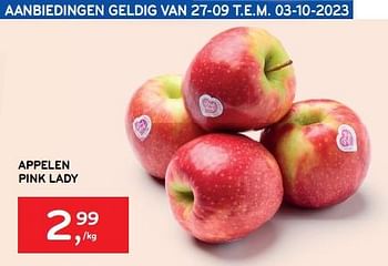 Promoties Appelen pink lady - Huismerk - Alvo - Geldig van 20/09/2023 tot 03/10/2023 bij Alvo