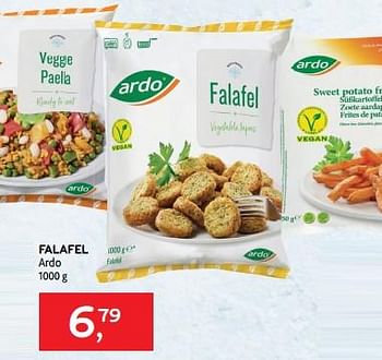 Promoties Falafel ardo - Ardo - Geldig van 20/09/2023 tot 03/10/2023 bij Alvo