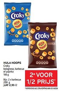 Hula hoops croky 2e voor 1-2 prijs-Croky