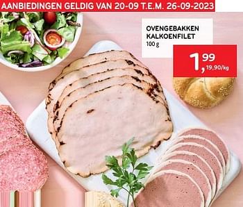 Promoties Ovengebakken kalkoenfilet - Huismerk - Alvo - Geldig van 20/09/2023 tot 03/10/2023 bij Alvo