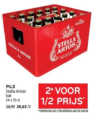 Promoties Pils stella artois 2e voor 1-2 prijs - Stella Artois - Geldig van 20/09/2023 tot 03/10/2023 bij Alvo