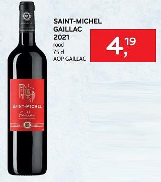 Promoties Saint-michel gaillac 2021 rood - Rode wijnen - Geldig van 20/09/2023 tot 03/10/2023 bij Alvo