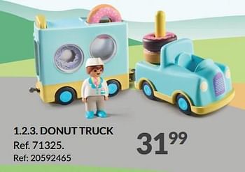 Promoties 1.2.3. donut truck - Playmobil - Geldig van 21/09/2023 tot 10/10/2023 bij Fun