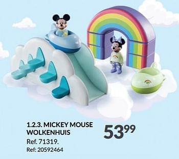 Promoties 1.2.3. mickey mouse wolkenhuis - Playmobil - Geldig van 21/09/2023 tot 10/10/2023 bij Fun