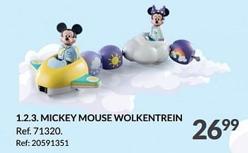 Promoties 1.2.3. mickey mouse wolkentrein - Playmobil - Geldig van 21/09/2023 tot 10/10/2023 bij Fun