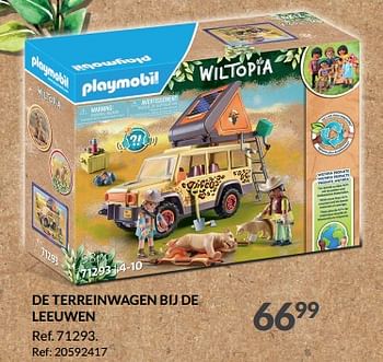 Promoties De terreinwagen bij de leeuwen - Playmobil - Geldig van 21/09/2023 tot 10/10/2023 bij Fun