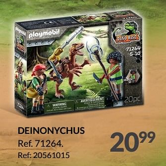 Promoties Deinonychus - Playmobil - Geldig van 21/09/2023 tot 10/10/2023 bij Fun
