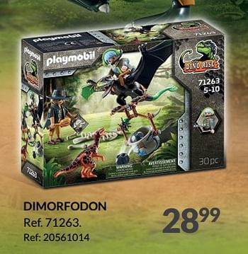 Promoties Dimorfodon - Playmobil - Geldig van 21/09/2023 tot 10/10/2023 bij Fun
