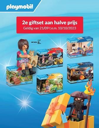 Promoties Gift sets - Playmobil - Geldig van 21/09/2023 tot 10/10/2023 bij Fun
