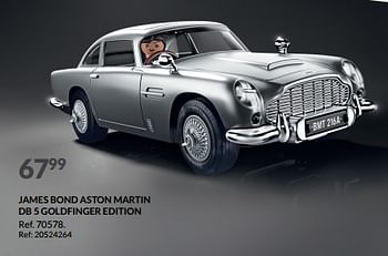 Promoties James bond aston martin db 5 goldfinger edition - Playmobil - Geldig van 21/09/2023 tot 10/10/2023 bij Fun