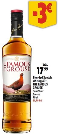 Blended scotch whisky 40° the famous grouse-The Famous Grouse